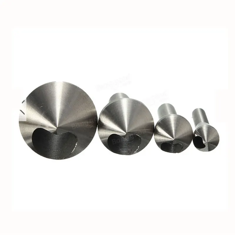 Binoax 4Pcs Countersink Deburring Drill Bit Broca Metal Taper Stainless Steel Hole Saw Cutter Chamfering Power Tool