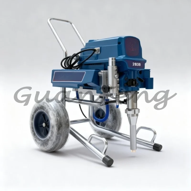 6.5KW High-power 12L/Min Plunger Type High-pressure Airless Sprayer 220V, Reliable Putty Powder Sprayer, Equipped with Electric