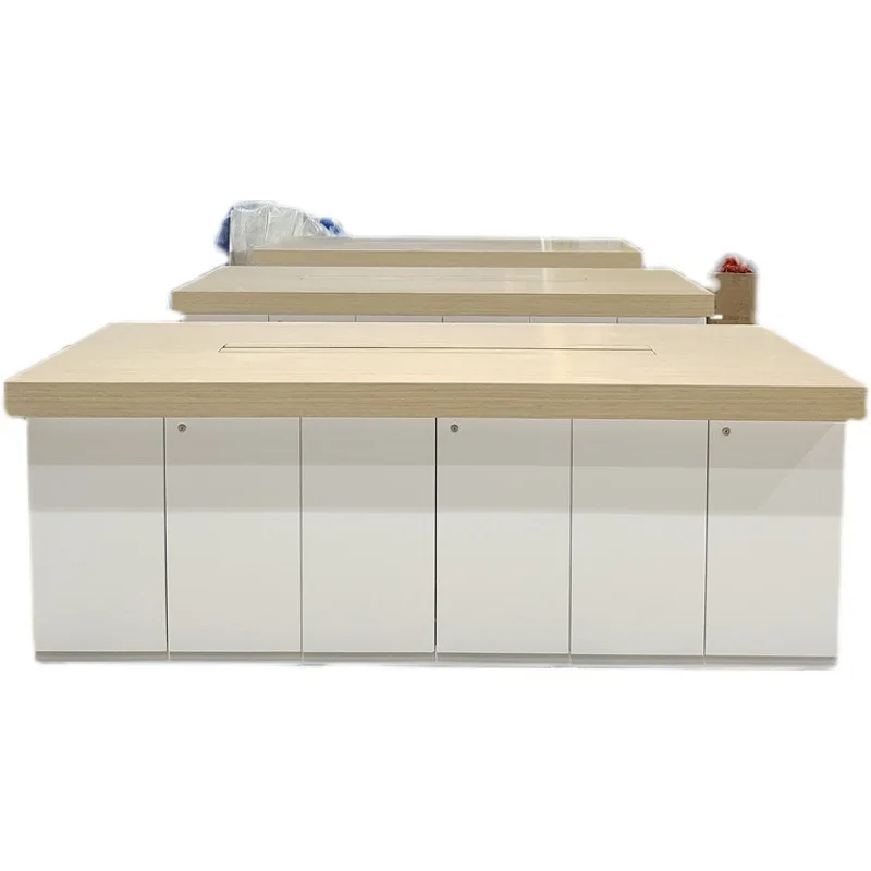 Central Exhibition Reception Desks Stand - Creative Technology Reception Desks Experience Office Furniture Военное ДелоZY40JDT