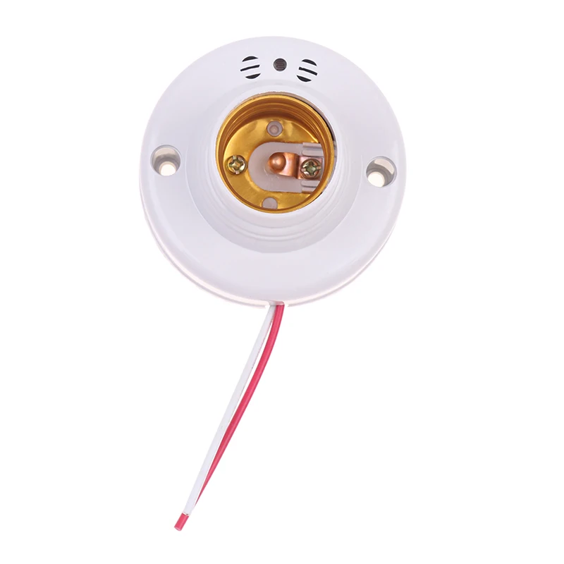 E27 Sound Sensor Light Lamp Holder 220V Stair Smart Auto On Off Light Voice Applaud Sound Control E27 Lamp Bulb Bases