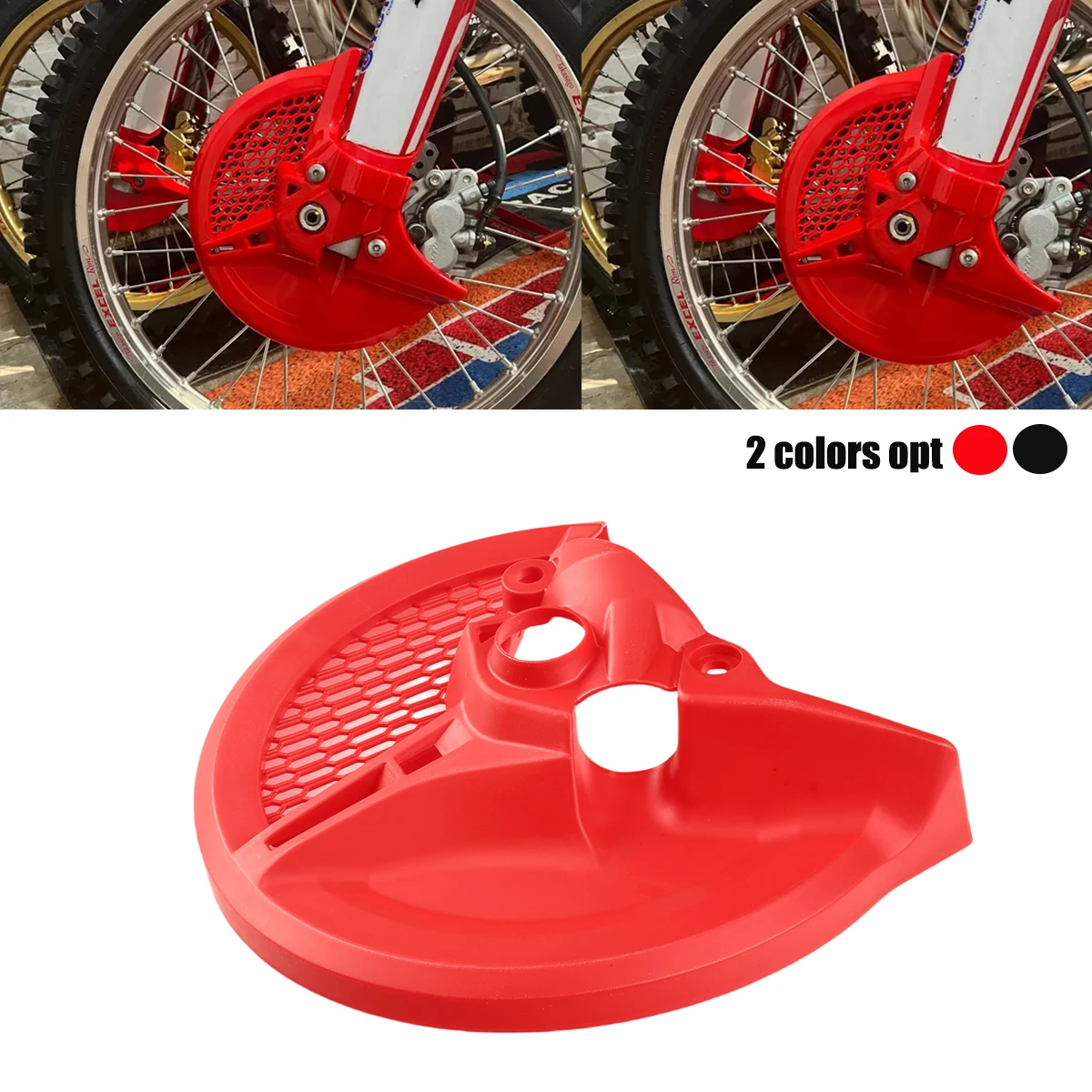

For HONDA CRF250R CRF450R CRF250RX CRF450RX 2024 Motocross Front Brake Disc Cover Rotor Guards Rear Calipers Plastic Protection