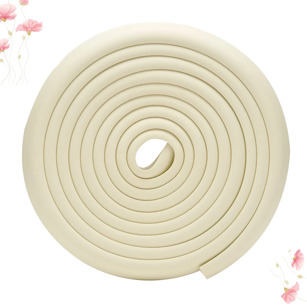 شريط حماية مضاد للتصادمات للأطفال، أبيض متين وقابل للتصادم، شريط ممتص للصدمات لزوايا المنزل للرضع