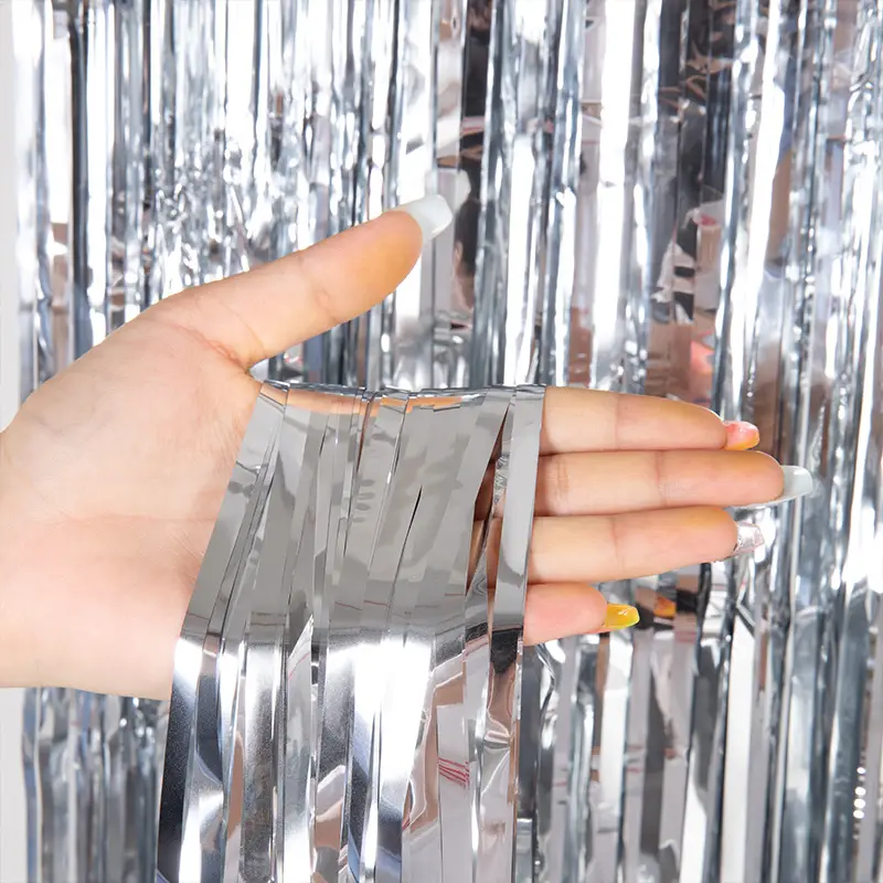 Cheap as a Party Metallic Tinsel Foil Fringe Curtains Backdrop for Birthday New Year Eve Party Photo Wedding Baby Shower Decor - Image 13