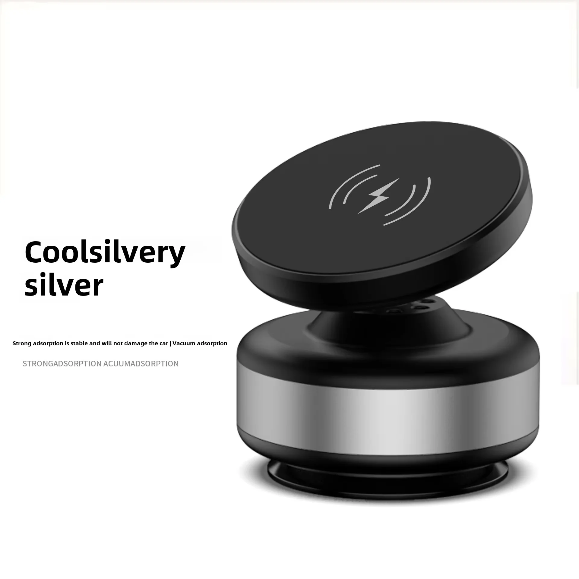 X9C 360° Rotating Magnetic Car Phone Holder Dual-Sided Vacuum Suction Mount for 4.7 Inch and Above Smartphones for Universal Use