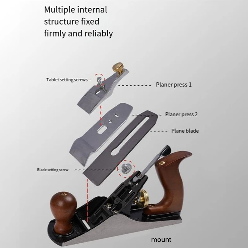 Houten handschaafset Handgereedschap Blokschaaf voor trimprojecten Europese houtbewerking Timmerman DIY Modelbouw Schaafmachine