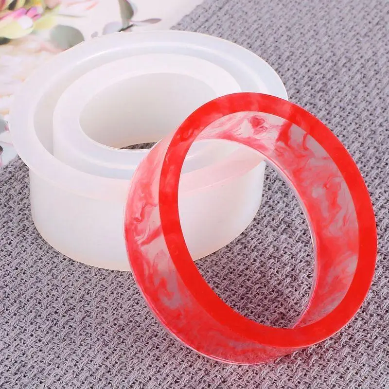 R3MC Silicone Mold C-Shaped Bangle Casting Molds DIY Craft 3D Art Craft Making Supply
