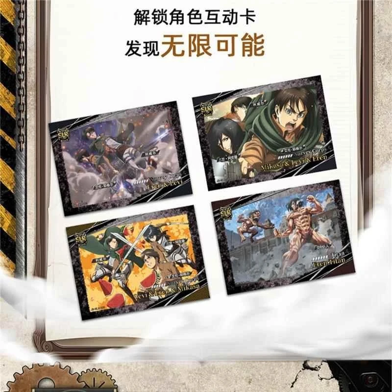 Kabao Genuine Attack on Titan Cards Series 2 Collection Card Rare Eren Yeager Mikasa Ackerman Boy Anime Peripheral Gift Toys