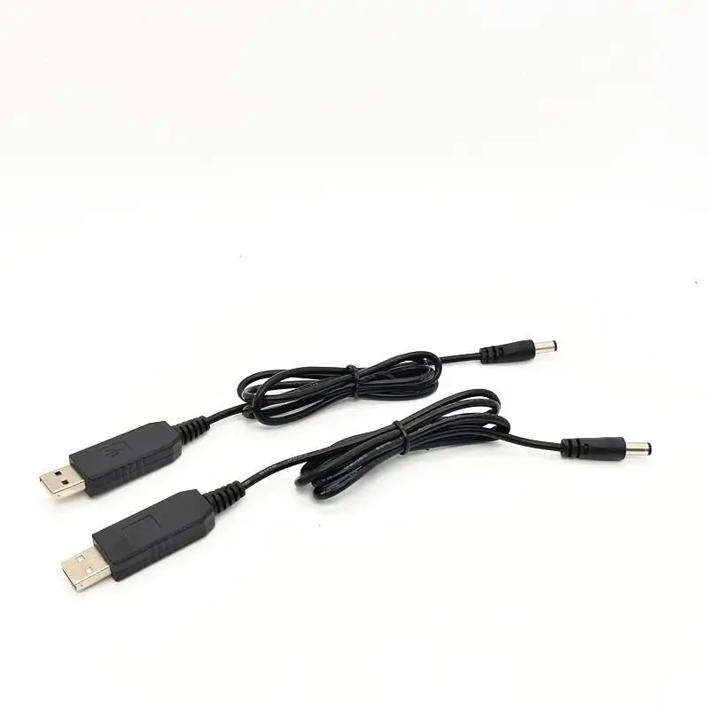 5.5*2.1mm WiFi To Power Bank Cable Connector DC 5V To 9/12V Etc USB Cable Boost Converter Boost Cable