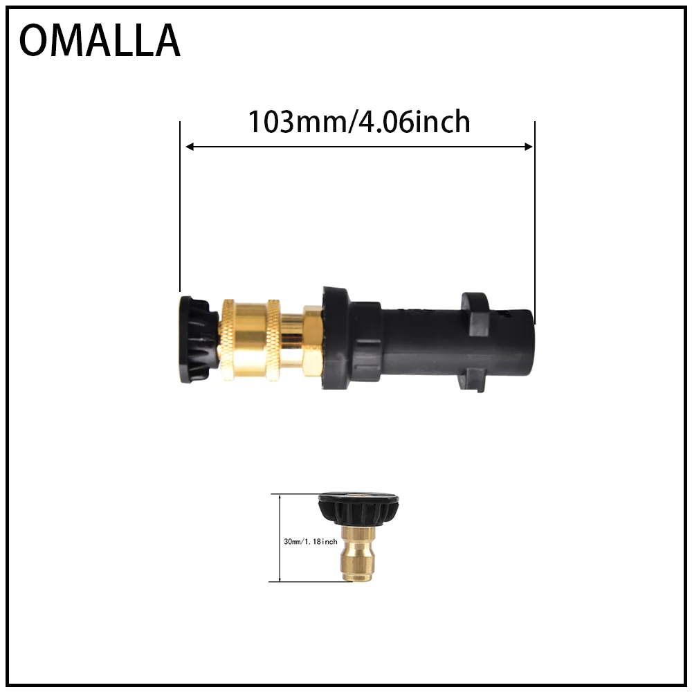 OMALLA High Pressure Washer Gun Adapter for Karcher k2 k3 k4 k5 k6 K7+Five nozzles with different effects