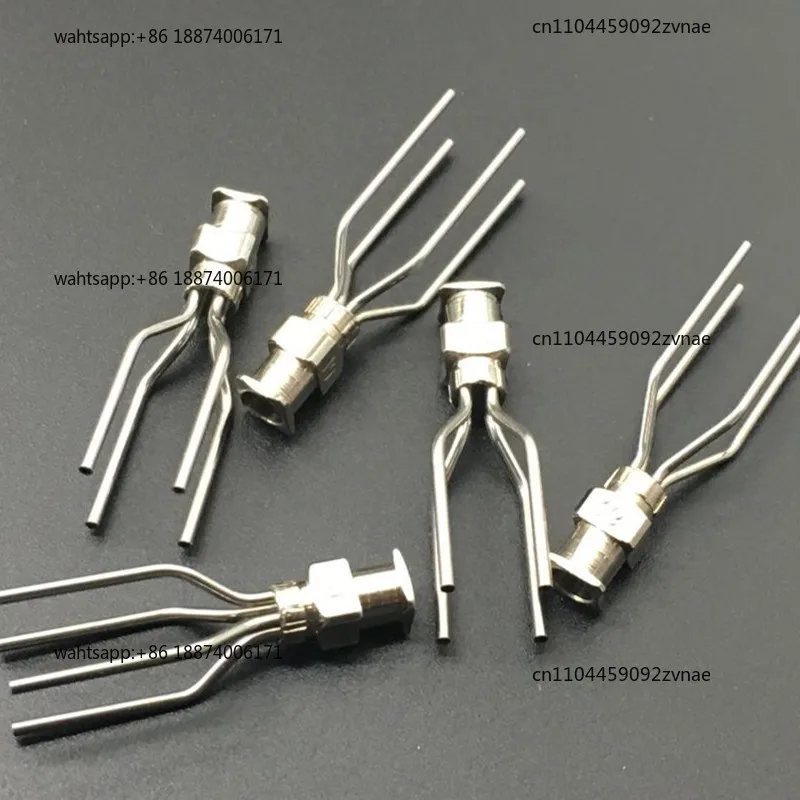 Four-tube eight-character needle dispensing machine, syringe, flat needle nozzle, multi-tube metal oblique injection nozzle