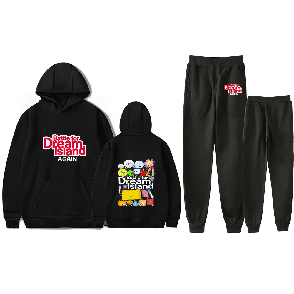 

Jacknjellify BFDI Battle For Dream Island Vintage 90s PULLOVER Fashion Merch Hoodies Set Men Women Hoodies Pants Two-Piece Sport