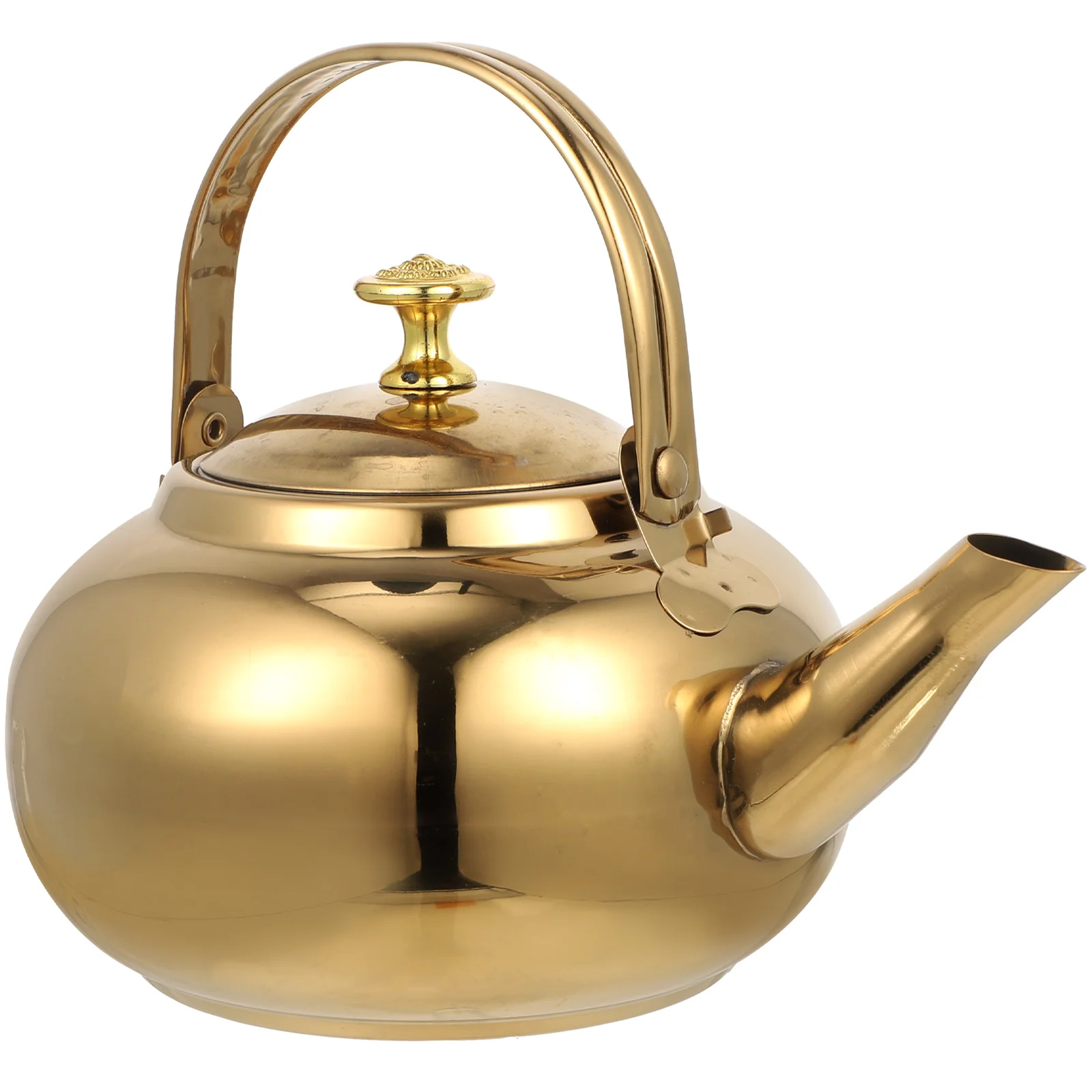 

Stainless Steel Water Stovetop Tea Pot Household Stovetop Kettle Convenient Water Kettle Daily Use Kitchen Teapot Home