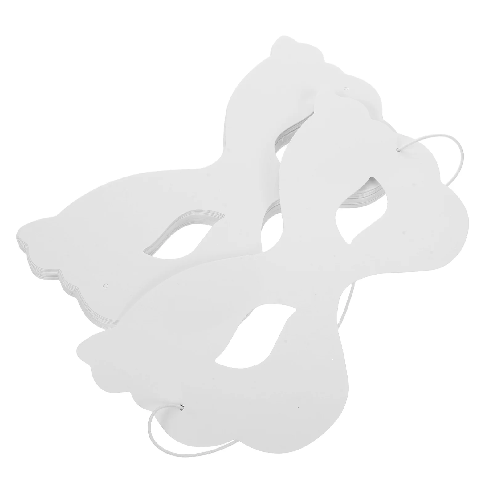 Máscara pintada infantil fantasia de Halloween rosto pintável de papel em branco