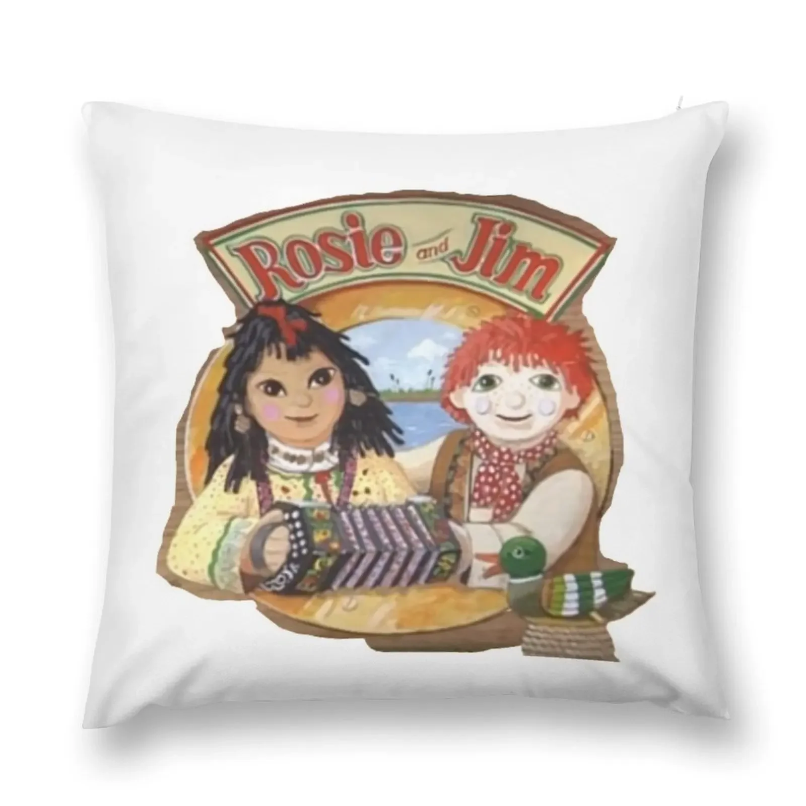 

Rosie and Jim Vintage Childrens TV Throw Pillow pillow pillowcase Sofa Covers For Living Room pillow