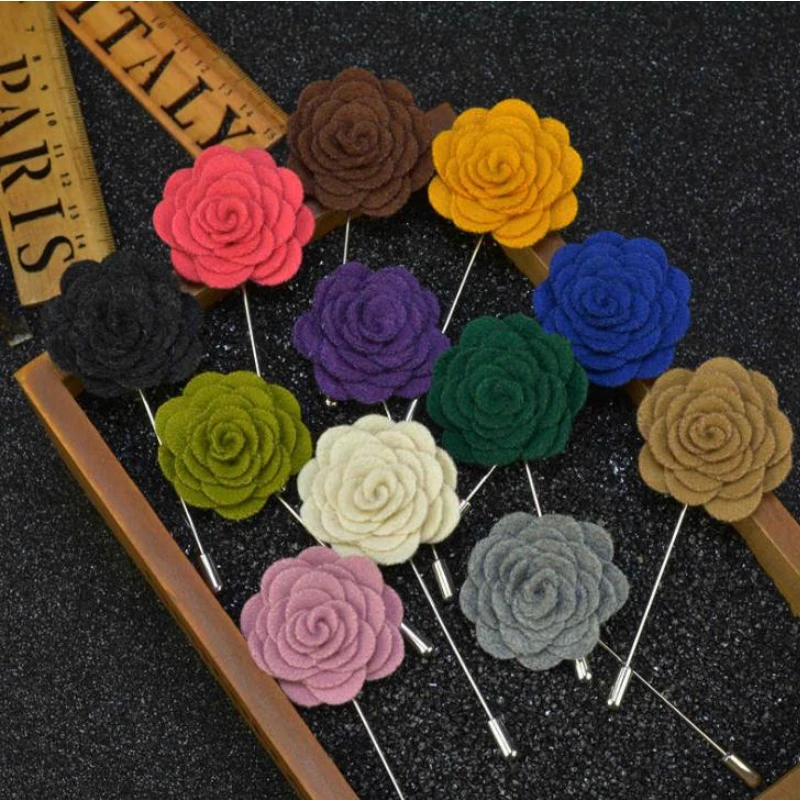 

100 шт., брошь в виде розы для мужчин и женщин