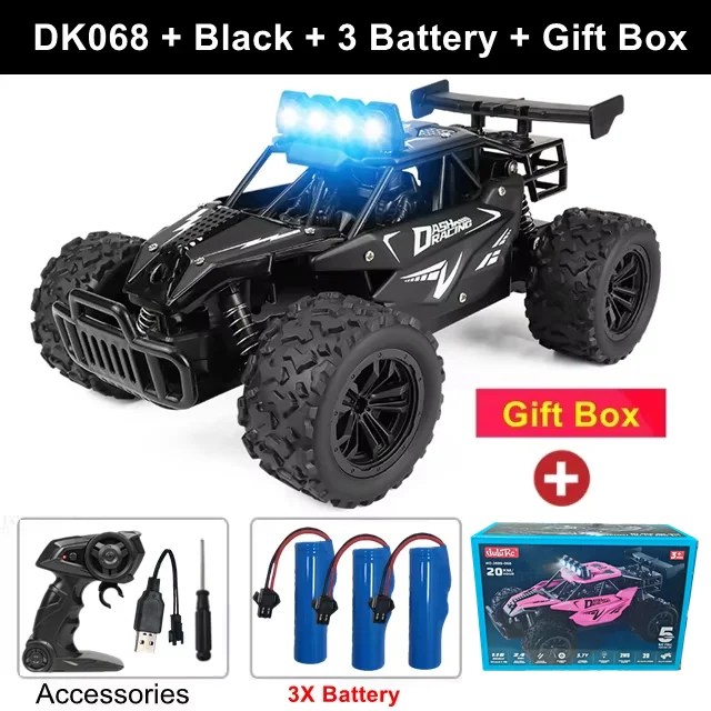 Afstandsbediening Auto RC Drift Racing 1:16 Voertuig Off Road Legering 2.4G Radio Hoge Snelheid Vrachtwagens Met LED Licht Klimmen Gift Kid Speelgoed
