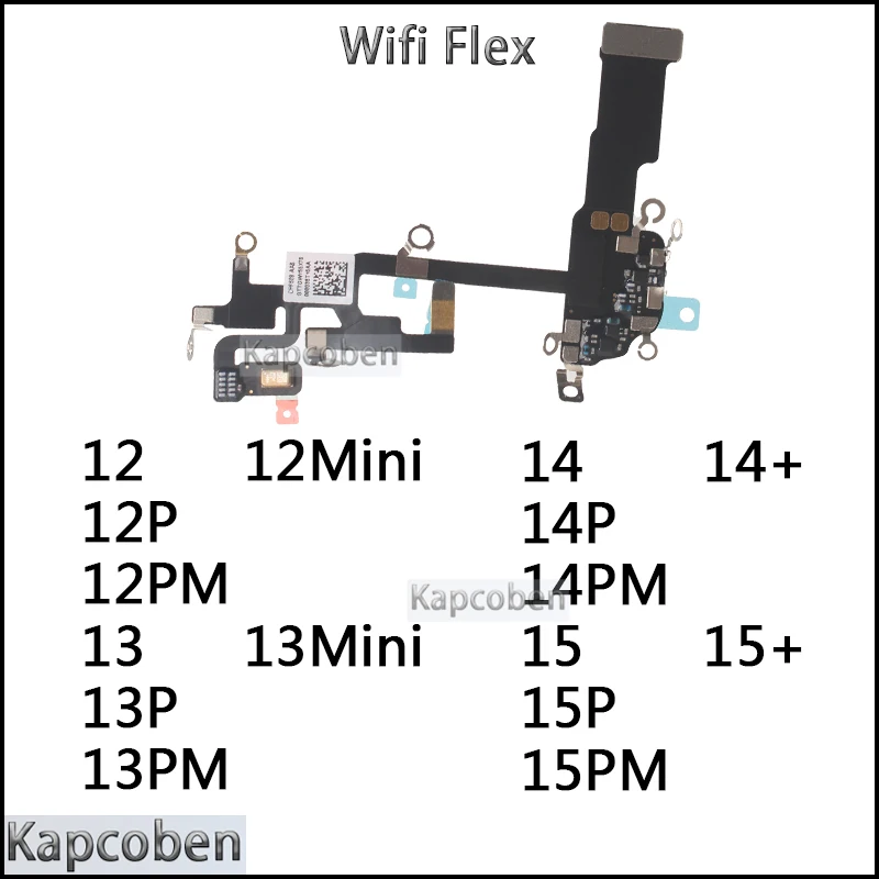 

WiFi Antenna Signal Flex Cable for IPhone 12 13 14 15 Plus Pro Max Wi-Fi Ribbon Fix Parts