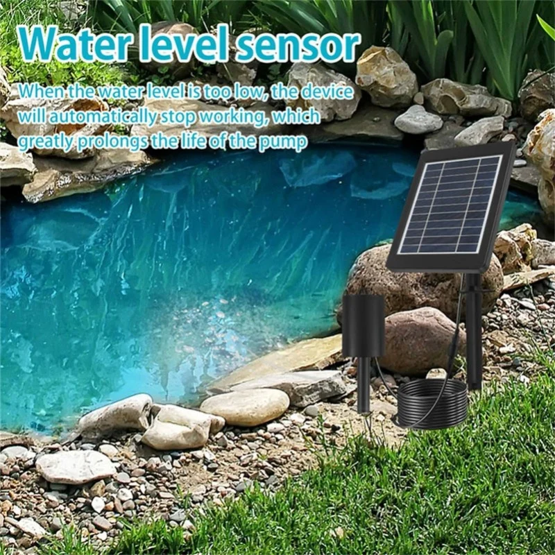 Solar Hydroponics Air Pump Ground Insertion 3 Gears Solar Powered Oxygen Air Pump For Outdoor Pool