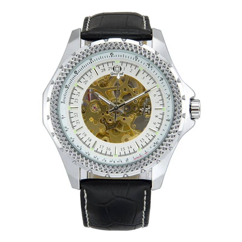 

Automatic mechanical watch men, hollow automatic steel belt belt fashion men's watch, watch men