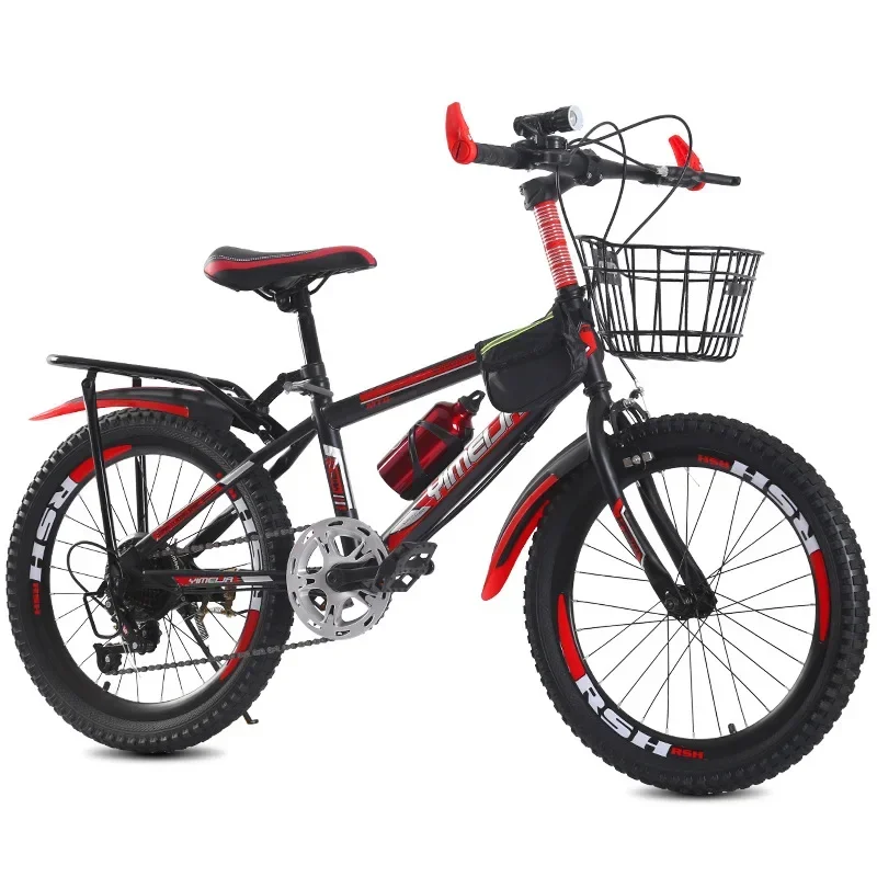 Children Mountain Bike 20-22-Inch Men And Women Variable Speed Student Bike Adult Car 7-11-12 Years Old Single Speed Bicycle