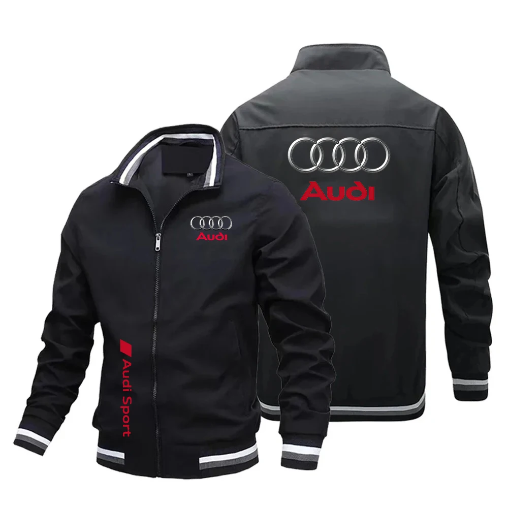 2026 Nueva Chaqueta De Moda Para Hombre, Chaqueta De Motocicleta Con Logotipo De Coche DAudi, Ropa De Carreras Personalizada
