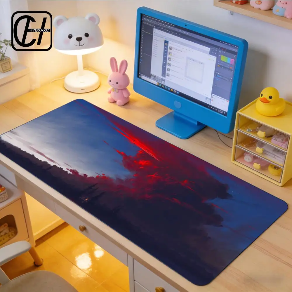 Digital Art Sky Clouds Mouse Pad E-sports gaming mouse pad oversized personalized desk pad keyboard mouse pad