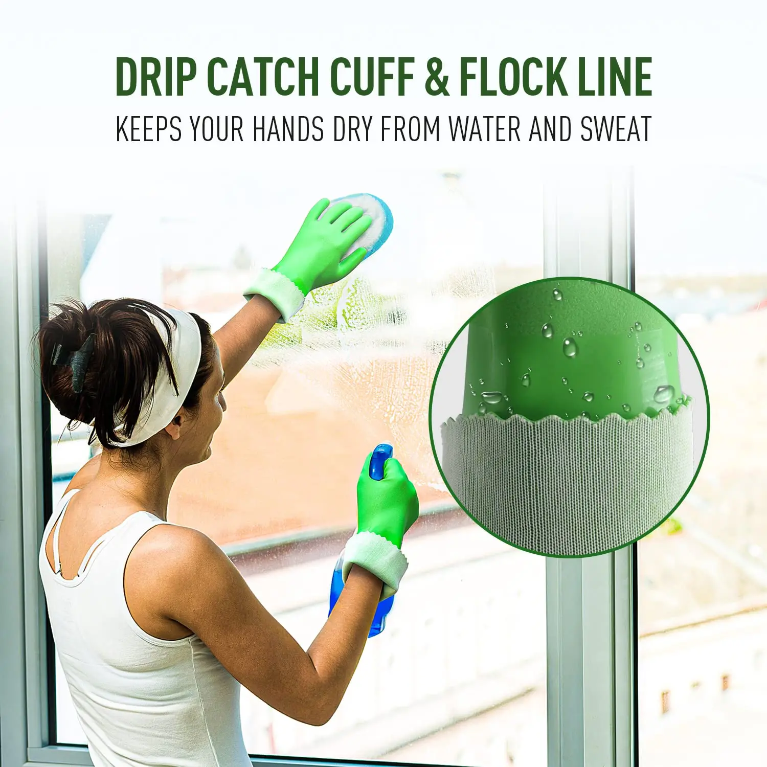 핸드랜디 니트릴 헤비듀티 방수 산업 안전 작업 원예 청소 일상 생활용 작업 장갑