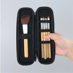 Pennello per trucco borsa da viaggio borsa per cosmetici organizzatore per penna per rossetto scatola per attrezzi di bellezza cerniera pennelli per trucco a striscia lunga custodia in Eva