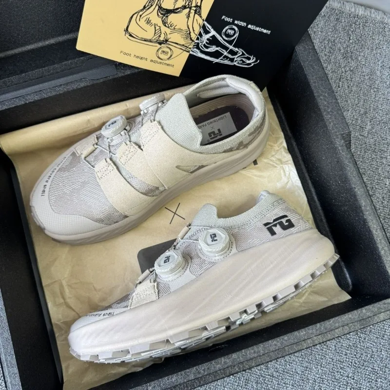 

New Original Brand Trail Running Shoes Men Women Quick Lacing Training Shoe Anti Slip Rubber Outdoor Sports Shoes Couples