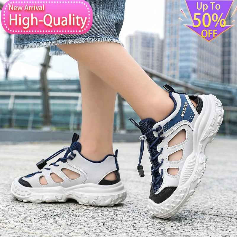 Hot Selling Summer Hollow Out Childrens Sports Shoes Balanced Daily Outdoor Running Shoes Flexible Foot Protection Casual Shoes view 6