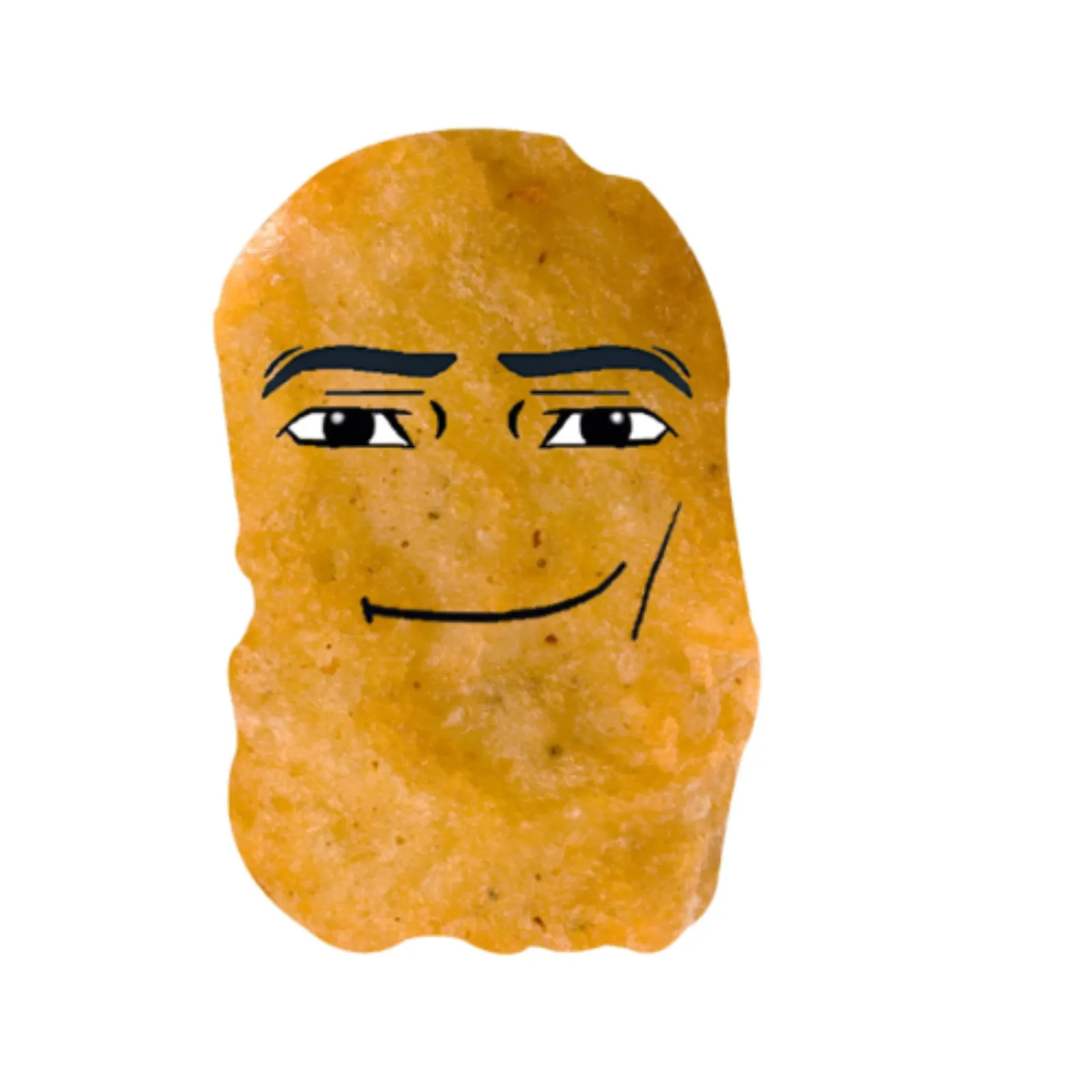 Chicken Nugget Meme Plüschtier, lustiges großes Hühnerblock-Plüschkissen, süßes Hühnernuggets, gefülltes Plüschtier für Kinder und Erwachsene