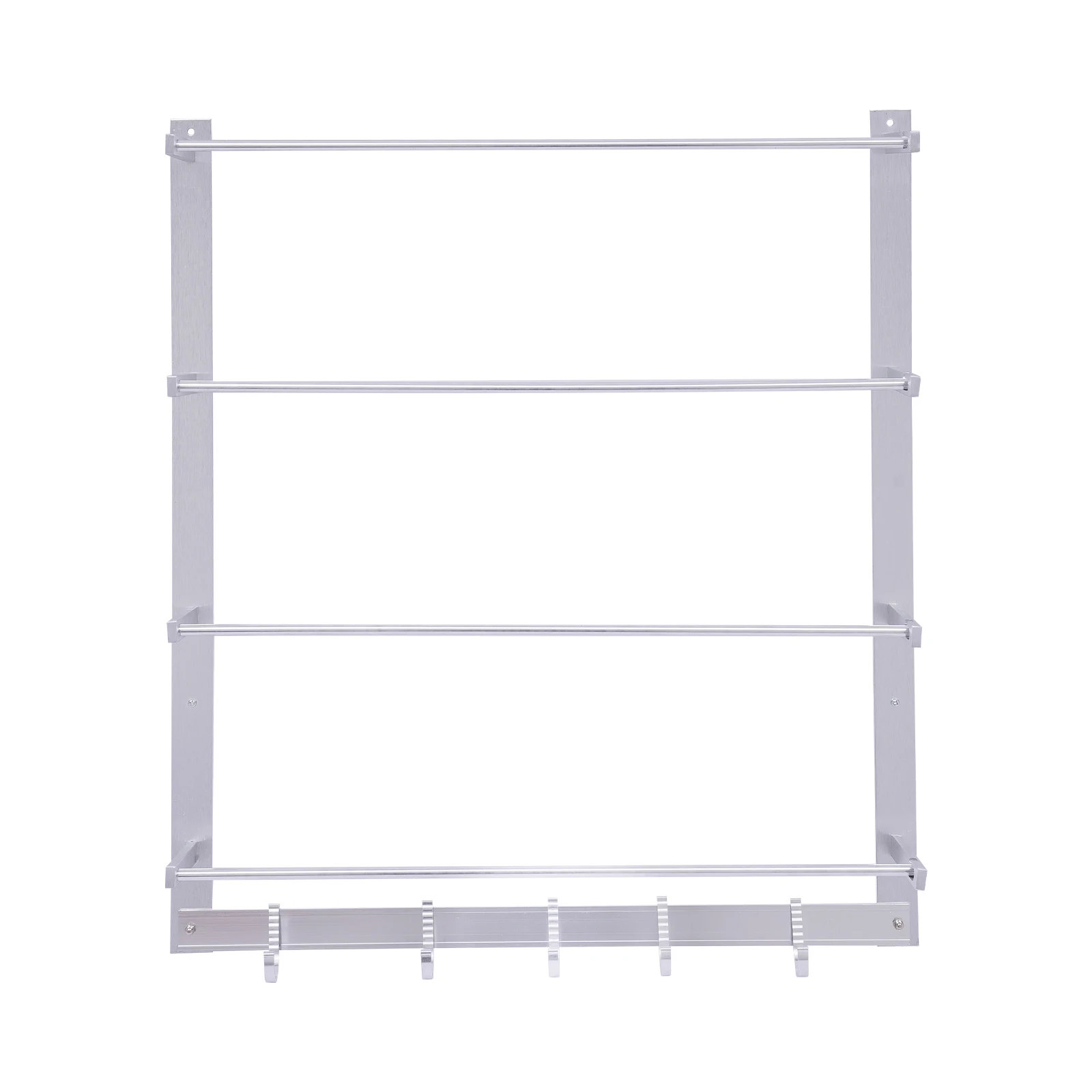 

Wall Mount Silver Wire Spool Rack Thread Holder Organizer Ribbons Roll Storage Sewing Tool with Aluminum Alloy Material