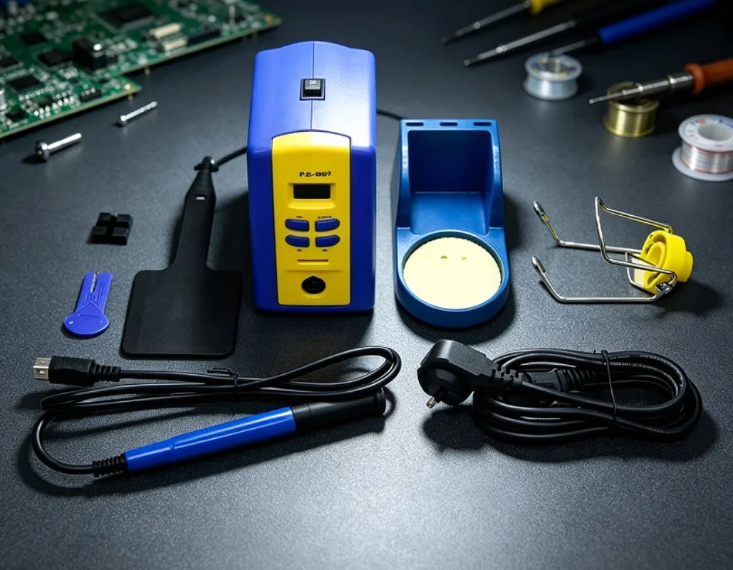 FX-951 Digital Soldering Station, 75W ESD-Safe Lead-Free Soldering Iron with Auto Shutoff
