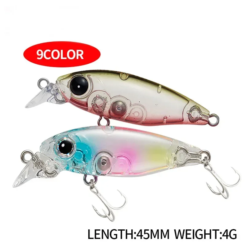 45MM 4g Mini Minnow Lot Pływająca przynęta wędkarska Fałszywa przynęta słodkowodna Bioniczna przynęta Plastikowa twarda przynęta Wędkarstwo dalekiego zasięgu
