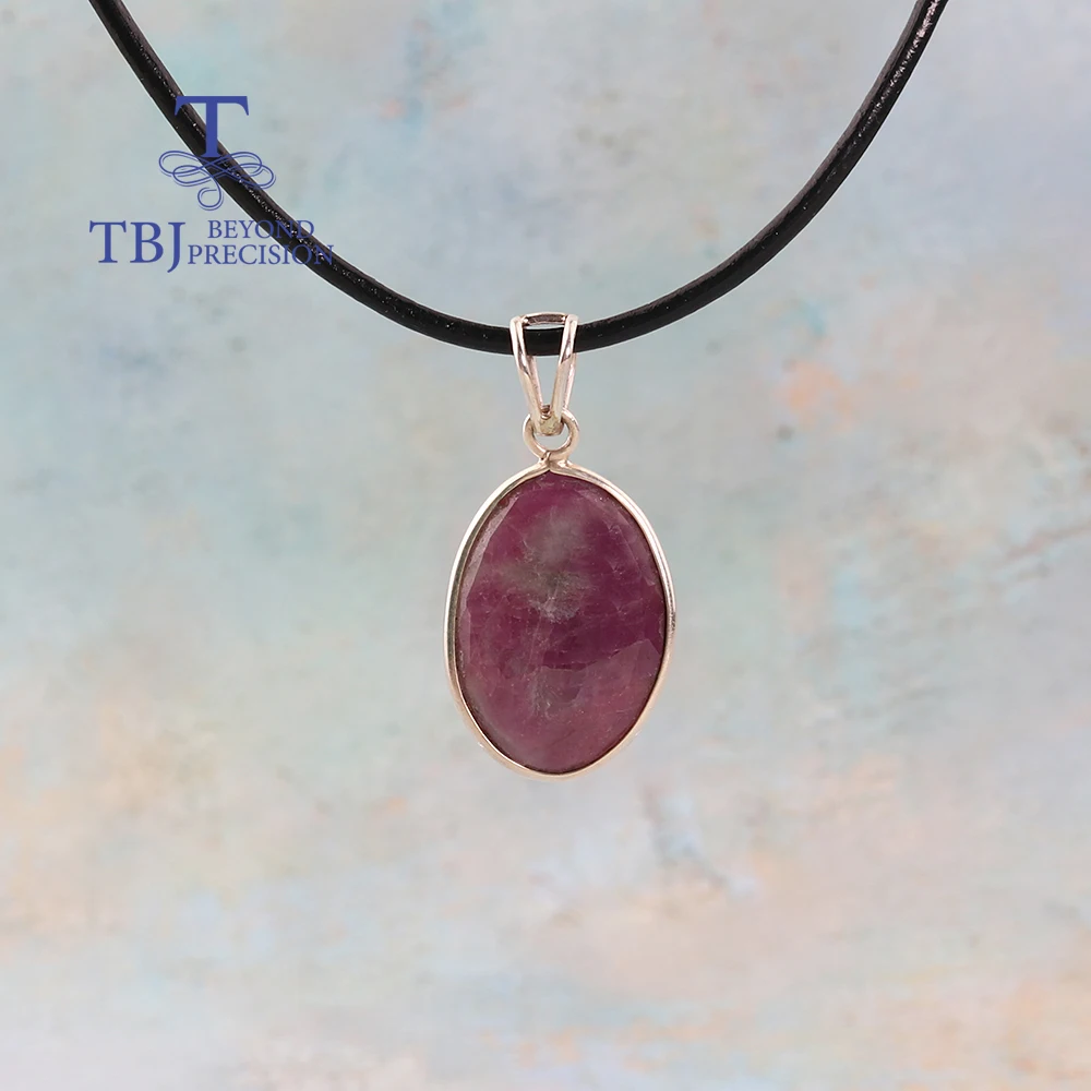 

2026,Unique Natural Filled ruby rose cut handmade pendant necklace 925 sterling silver fine jewelry for women's anniversary gift