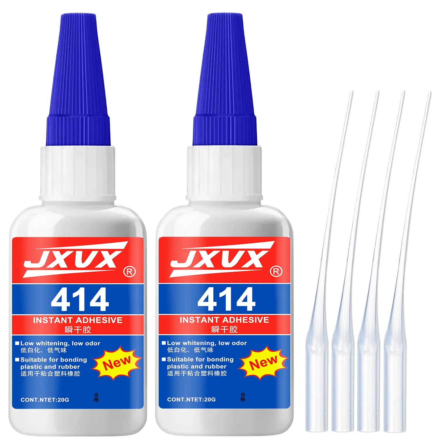 

414 Glass Glue, 20g Ultra Strong Clear, Waterproof, Fast Super Glue, Curing Adhesive for Glass Repair, Mirror, Crystal, Jewelry.