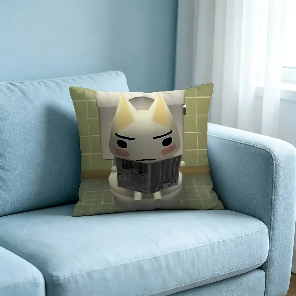 Cute T-toros Customizable Square Pillowcases, Stylish And Soft, Perfect For Beds, Cars, And Sofas.