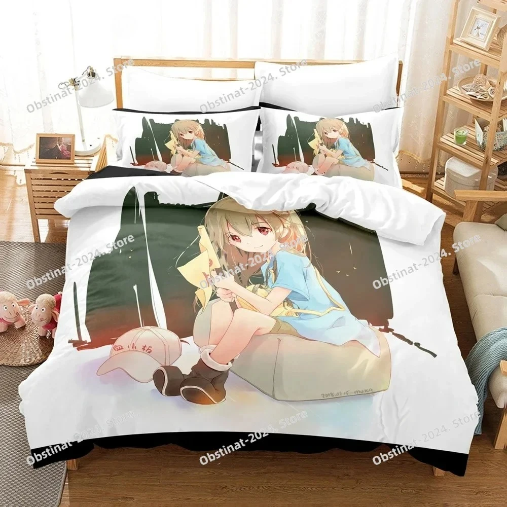 

3d Print Cells at Work Cartoon Characters Image Bedding Set Duvet Cover Sheet Pillowcase Soft Quilt Cover Full Queen King Size