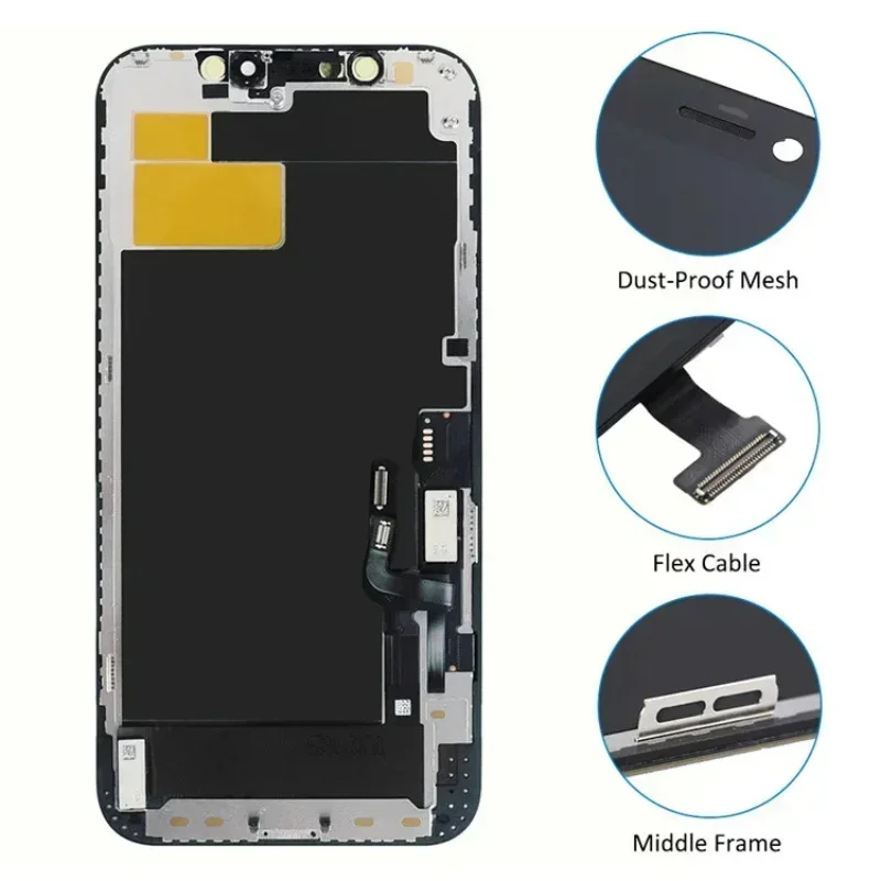 Écran OLED pour iPhone X Poly XS MAX 11 12 PRO MAX, Écran LCD pour iPhone 7 8 Plus X XS 11 Incell, Support d'écran 3D Touch True, Nouveau