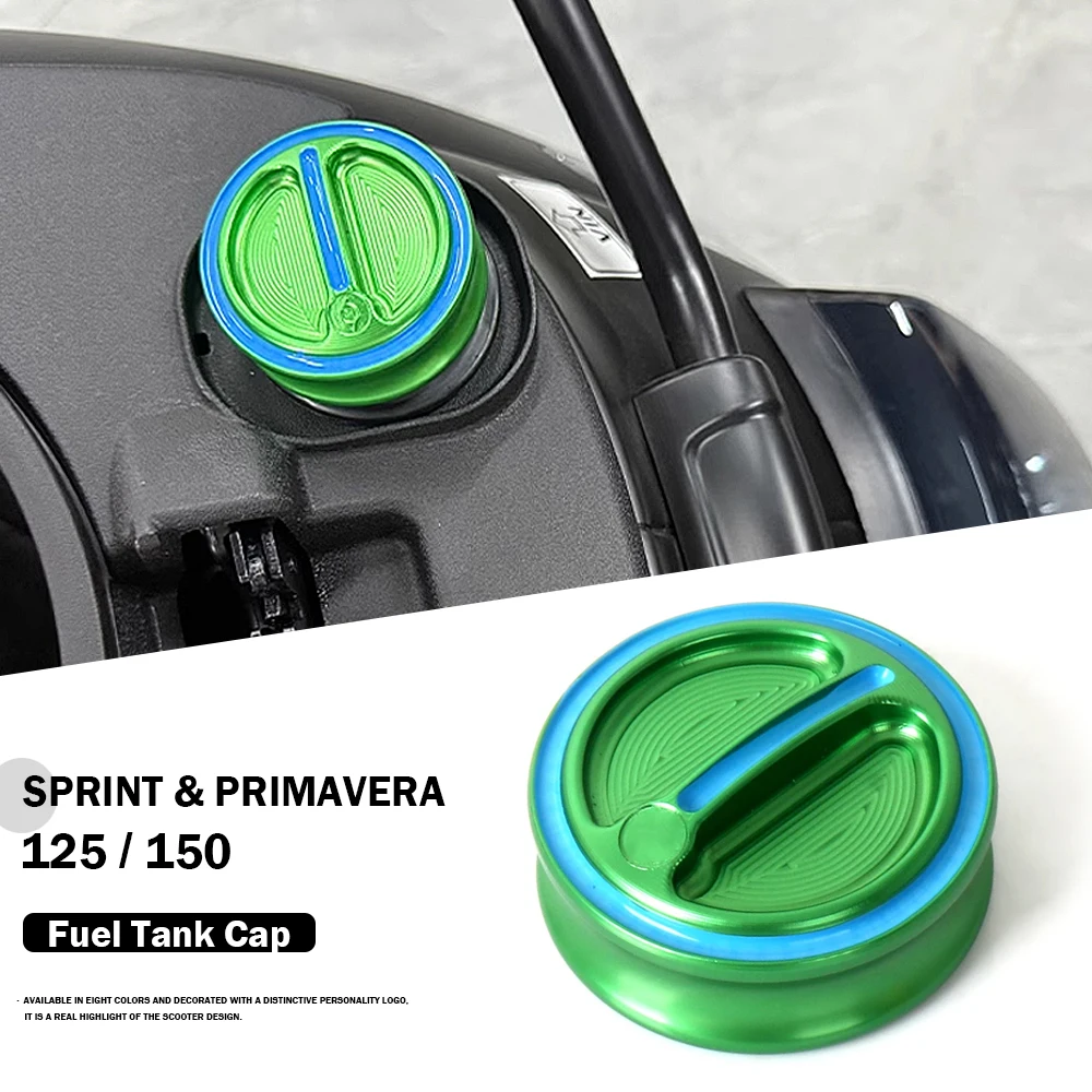 

Motorcycle Fuel Gas Tank Cap Oil Cover Aluminum With Logo For Vespa Primavera Sprint 150 125 GTS300 GTS 300 Super HPE