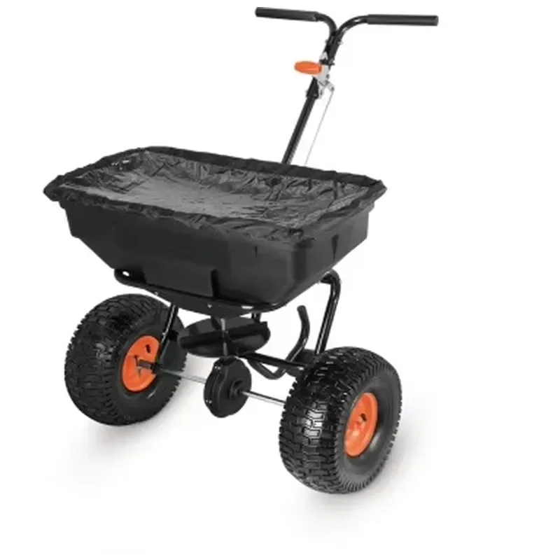 Heavy Walk-Behind Broadcast Spreader for Lawn, Garden, Farm, Seed, , Salt Spreading