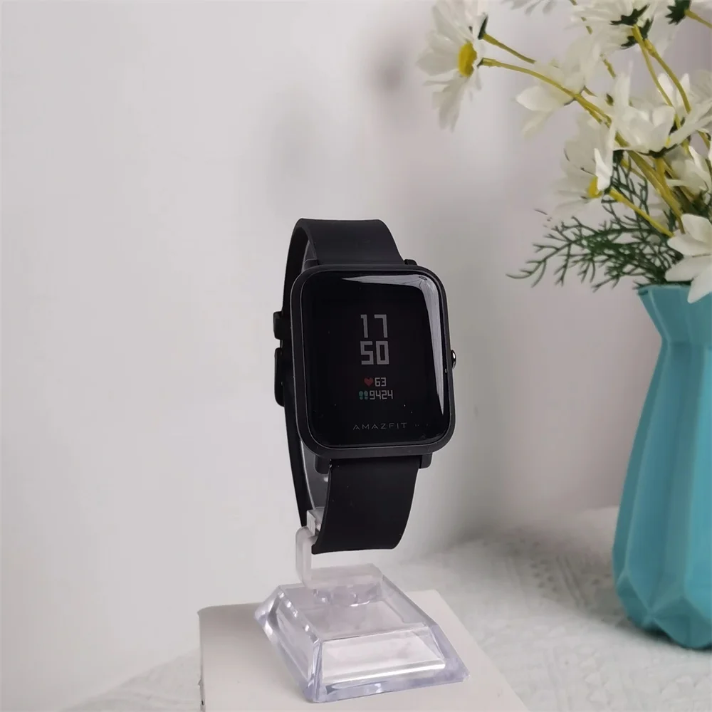 Exhibit-reloj inteligente Amazfit Bip Lite, accesorio de pulsera deportivo resistente al agua IP68 con Bluetooth, control del ritmo cardíaco, sin