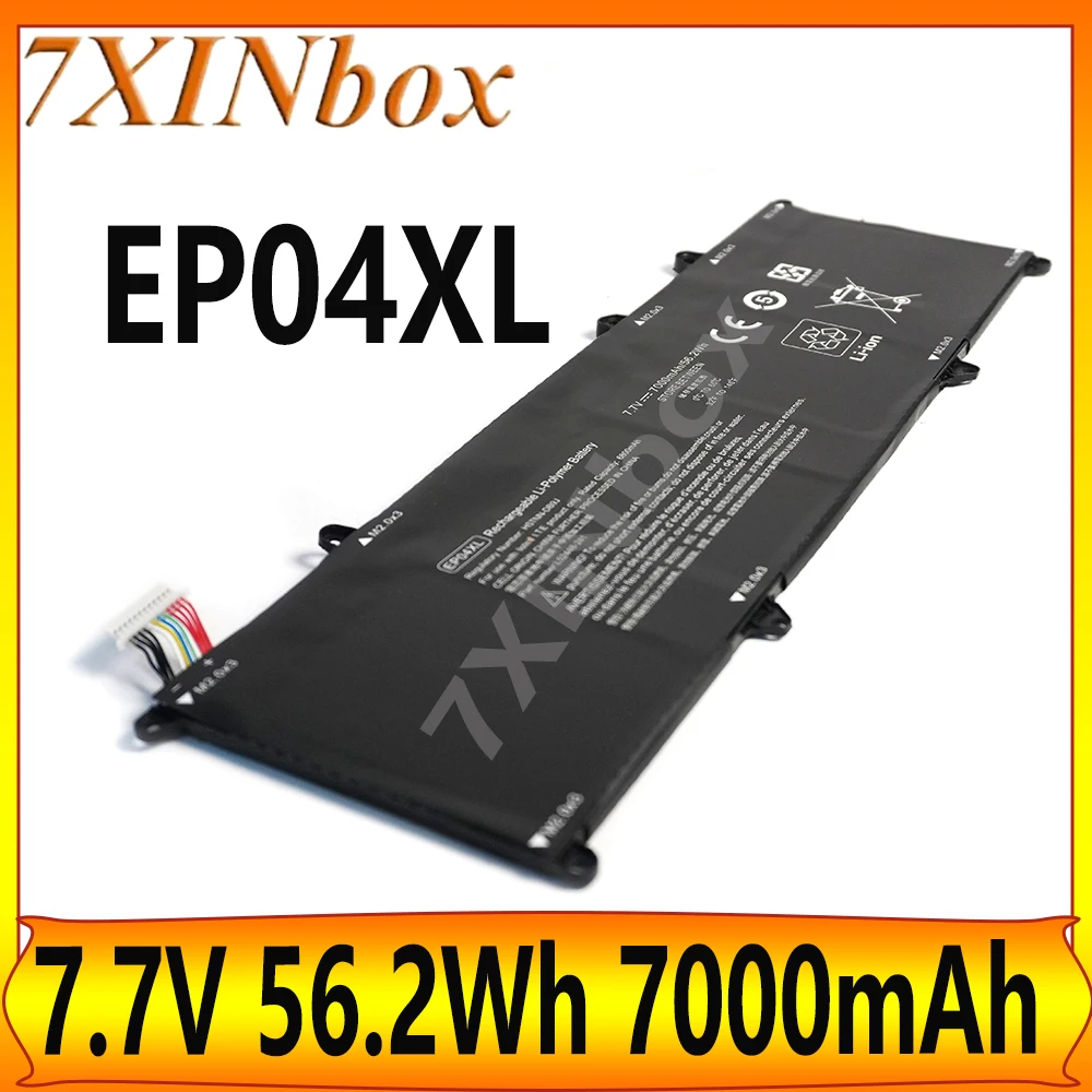 

7XINbox EP04XL 7.7V 56.2Wh 7000mAh Laptop Battery For Hp Elite Dragonfly G1 G2 8MK79EA HSTNN-DB9J L52448-1C HSTNN-IB8Y