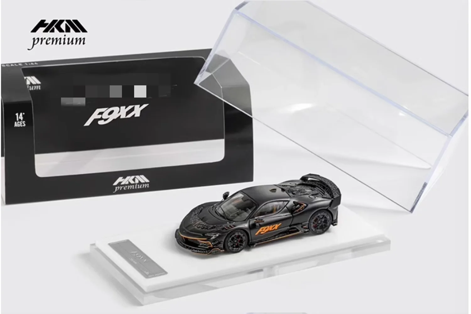 HKM 1:64 SF90 F9XX Sport Black Model Car Diecast Collection Limited Edition Hobby Toys