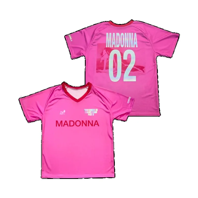 2026 Madonna Onfessions II Fußballtrikot Sommer-Shirt Atmungsaktives Sweatshirt T-Shirt Fan-Geschenk Familien-Matching-Kleidung Y2K – Detail 4