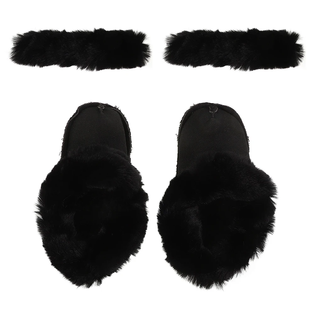 

Thickened Insoles Replacement Clog Removable Shoe Liners Winter Warm Liners For Cold Weather Durable Easy Clean Long Hair Design