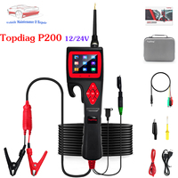 Topdiag P200 12V/24V Automotive Electric Circuit Tester SMART HOOK Power Probe Car Electrical System Digital Test Analyzer Tool