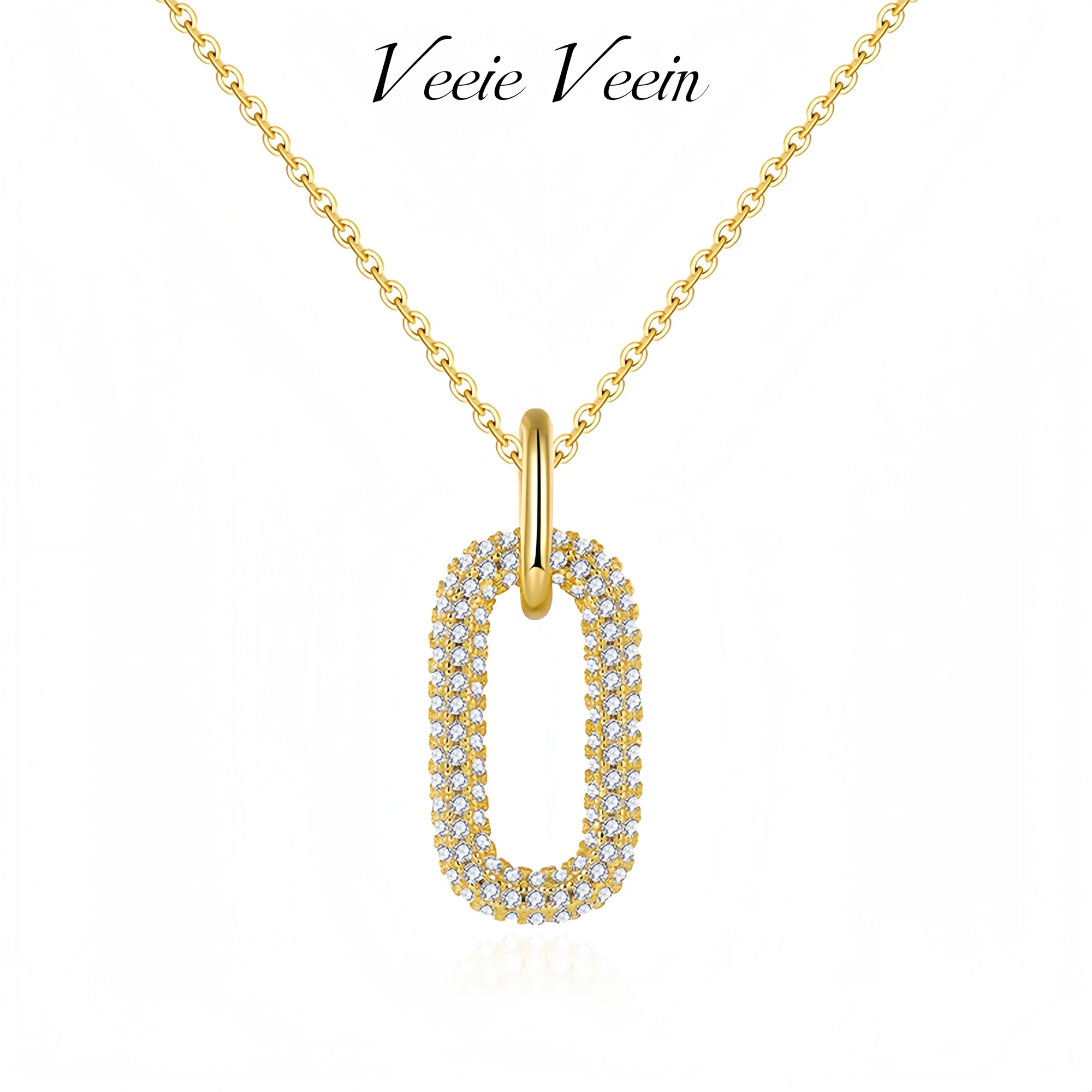 

Veeie Veein Элитный бренд S925 стерлингового серебра ожерелье аксессуар для ключицы женское вечерние ожерелье кулон ювелирные изделия