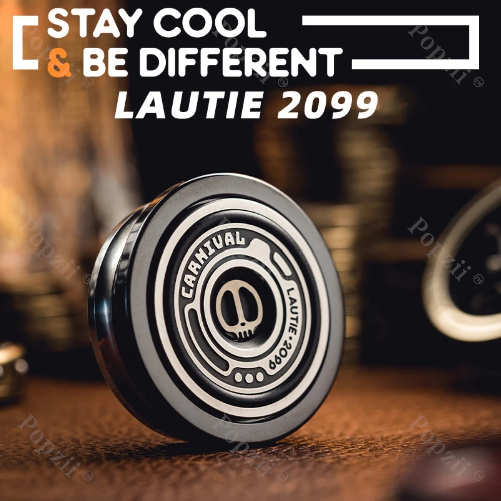 LAUTIE EDC Titanium alloy DIY Luminous Handmade Carving Carnival Fidget Spinner 2099 Series Fidget Toy For Adults Fidget Spinner