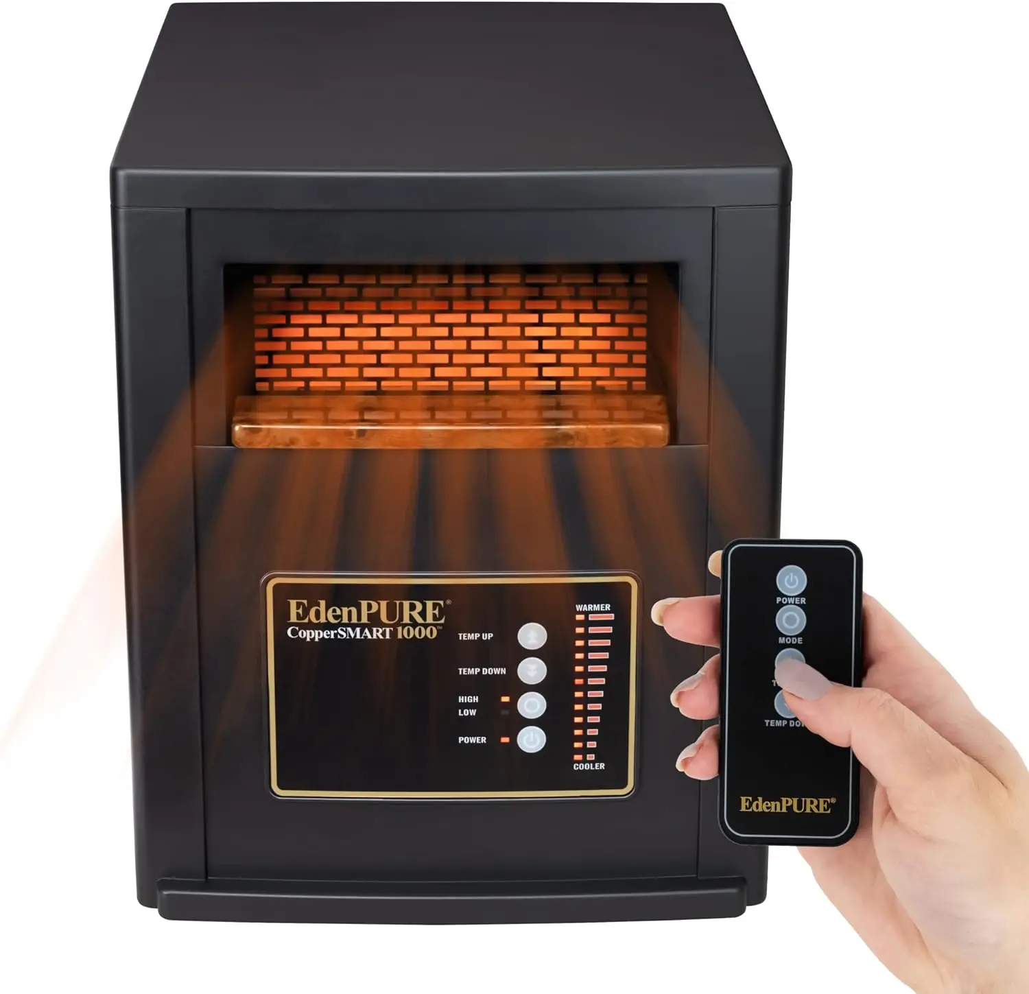 

Electric Space Heater - ETL Listed, 1000 to 1500 Watt Portable Heater for Large and Small Rooms